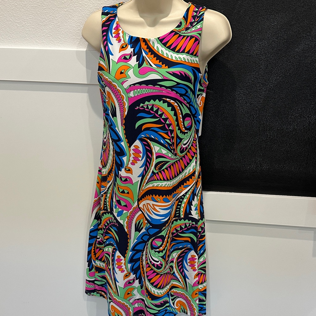 Jude Connally Multicolor Paisley Midi Dress